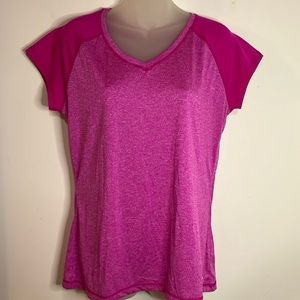 Spaulding Performance T-Shirt Women's Size L Quick-Dry Short Sleeve Athletic Tee